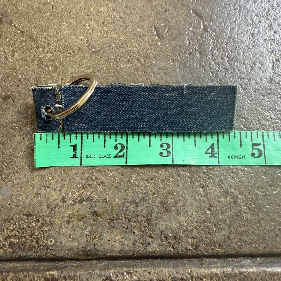 Vivienne Westwood CHAOS Denim Velcro Double Key Chain Collector Item - Picture 4 of 4